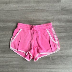 Flowers by Zoe girls hot pink sweat shorts 100% rayon size medium